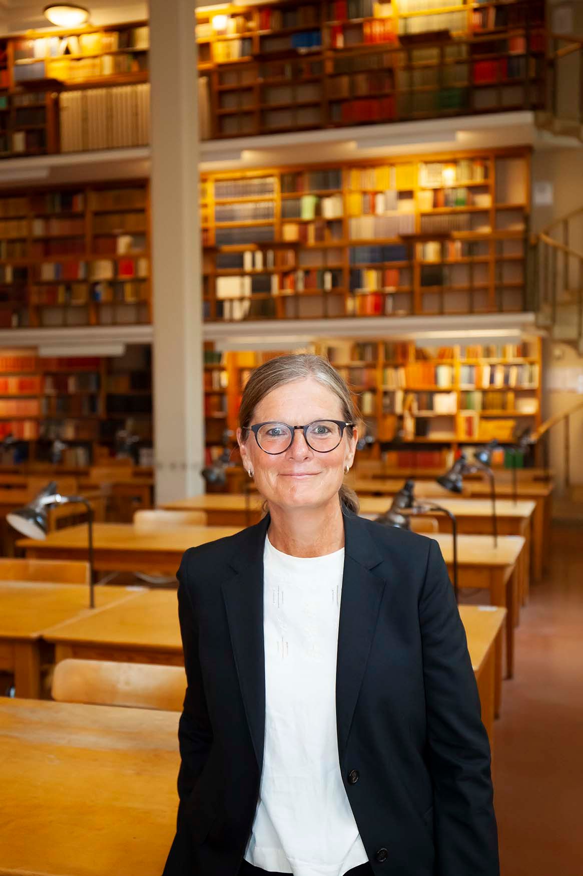 Johanna Hansson, tillträdande överbibliotekarie för Uppsala universitetsbibliotek. Foto: Jens Gustavsson