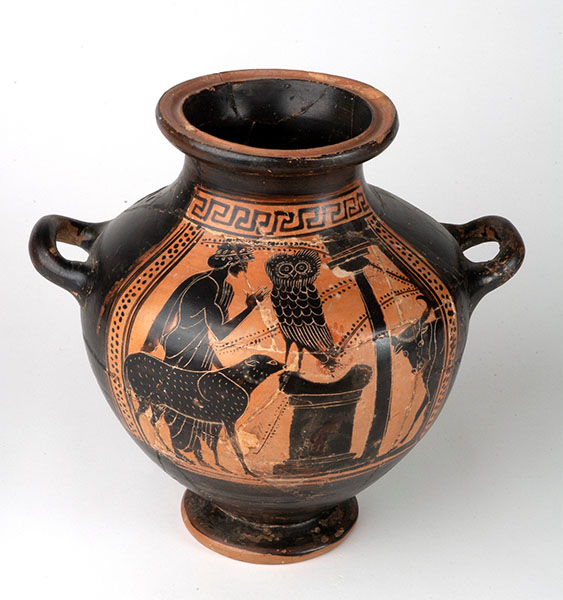 Black-figure Attic pottery.