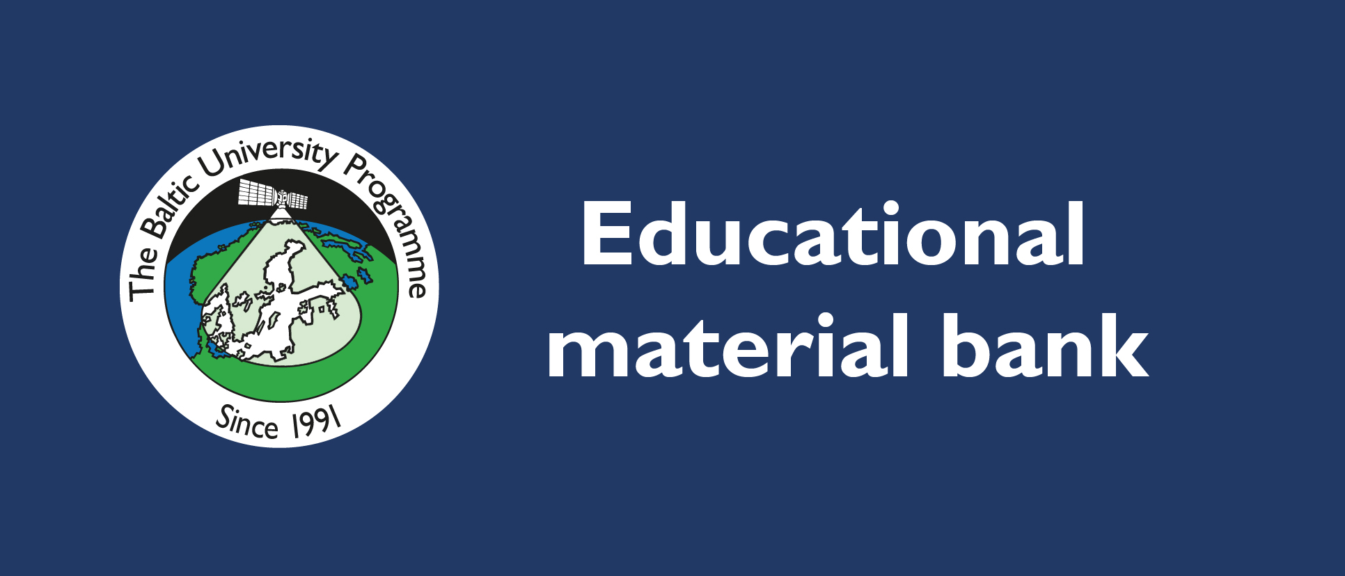 The BUP logo and the text "Educational material bank"