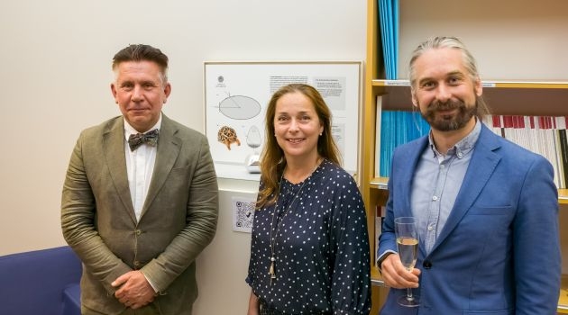 Present on 16 June: Johan Tysk, vice-rector of Science and Technology, Adrien Müller, Ambassador of Hungary to Sweden, and Georgios Dimitroglou Rizell, head of the Department of Mathematics. 