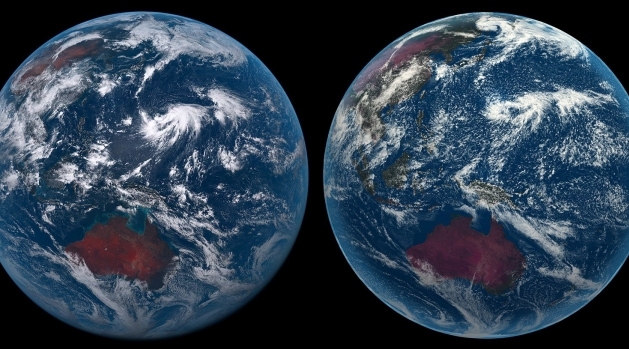 Genom att jämföra högupplösta atmosfärsimuleringar som ICON-modellen till höger med verklighetens satellitdatabild till vänster kan forskare utvärdera exempelvis konsekvenser av global uppvärmning.
