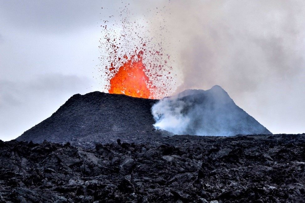 The 2024 Sundhnúkur eruption – main cone. Photo by L. Krmíček
