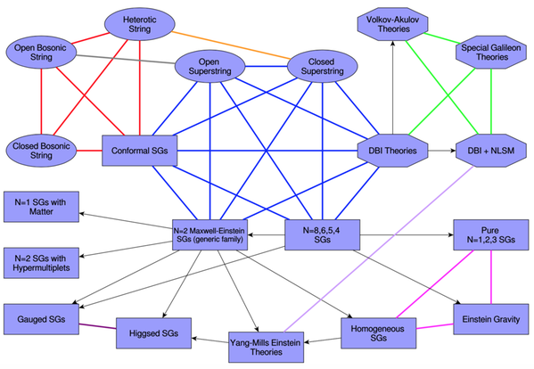 Web of connected double copy theories