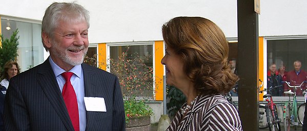 Anders Hallberg, former Vice-Chancellor and H.M. Silvia