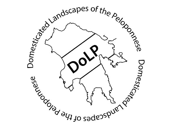 DOLP-logo. Map with letters