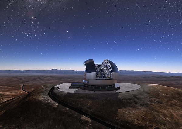 Artist's impression of the extremly large telescope.
