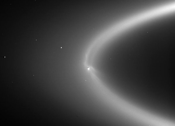 Dust in the Enceladus E-ring.