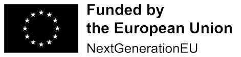 EU logo with text: Funded by the European Union NextGenerationEU