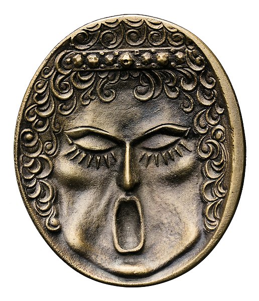 Medal picturing a face