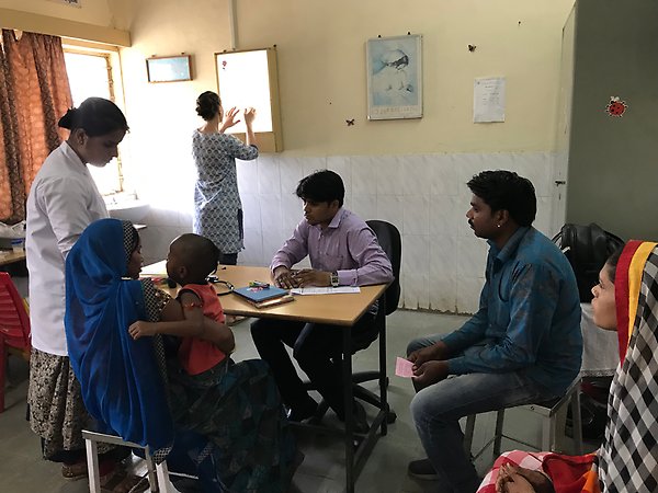 Collaborating in a project in Ujjain, India