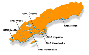 Map showing Genomic Medicine Centers